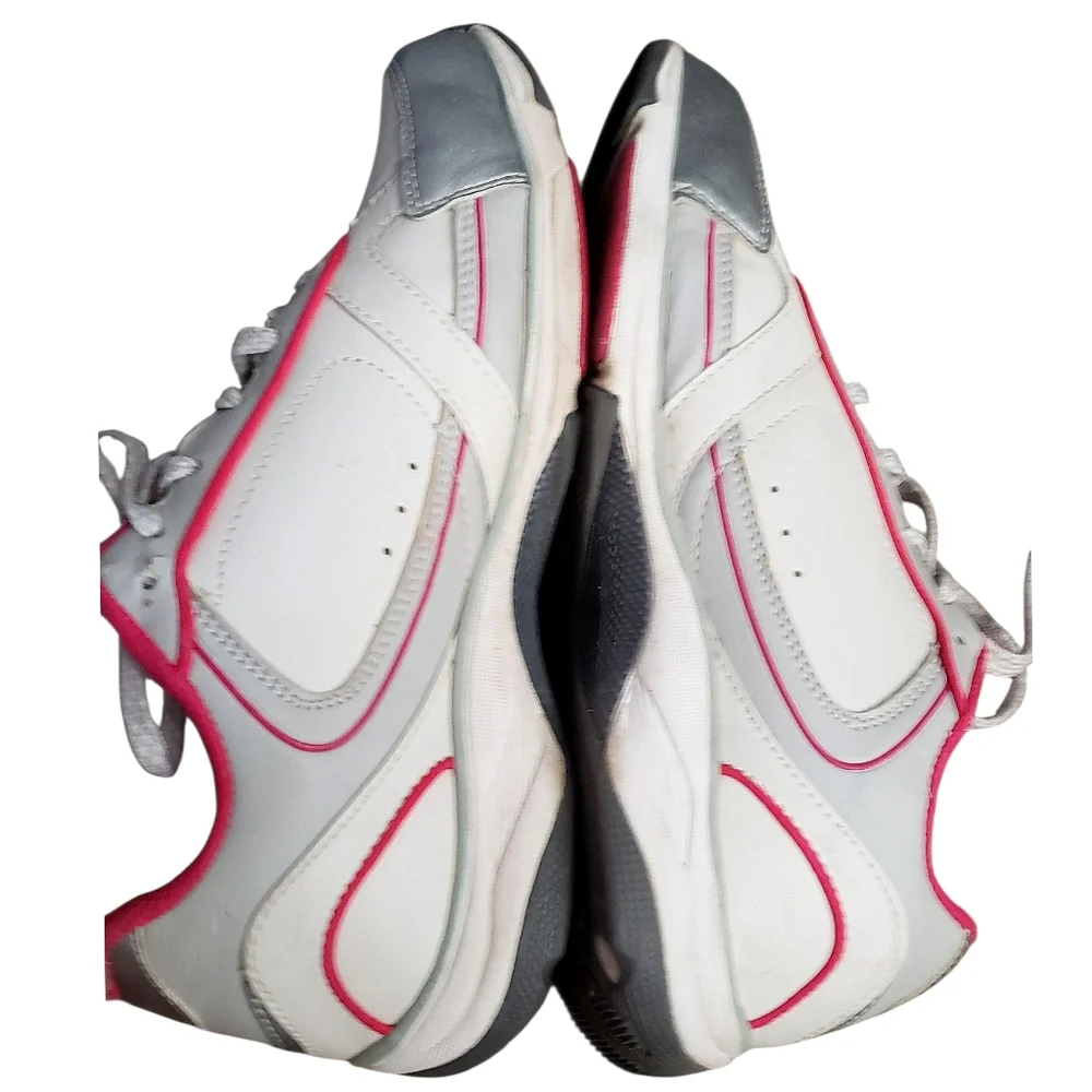 Vionic Sneakers Women's 7.5 Pink Gray Zen Walker Orthaheel Athletic Walk Shoes
